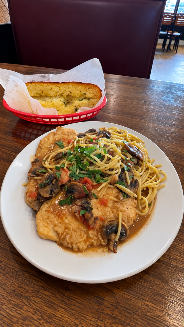 Chicken Marsala.