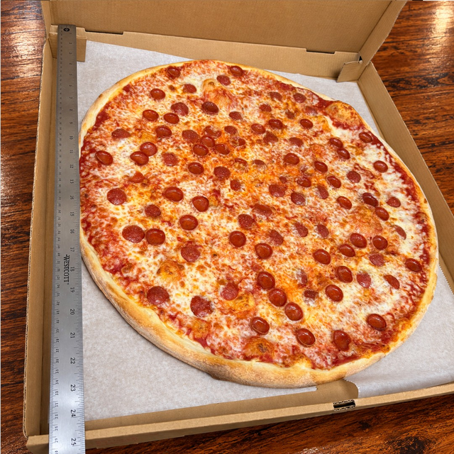 Giant 24” 1 Topping Pizza.