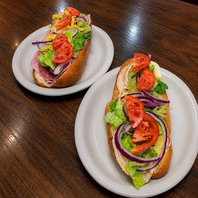 Turkey and Cheese Sub.