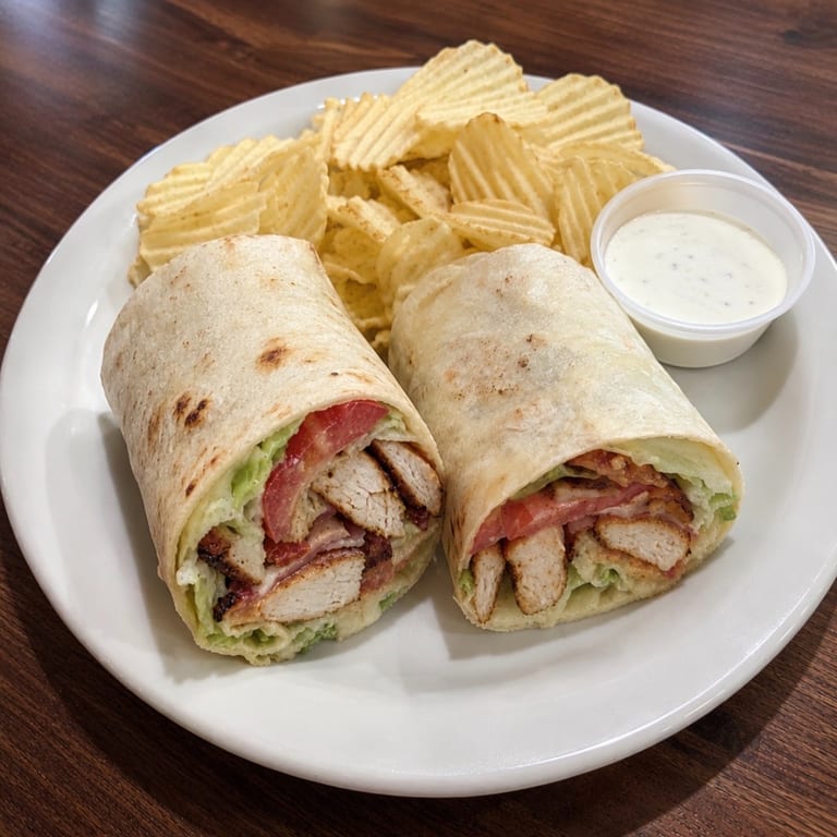 Delicious Chicken Caesar Wrap