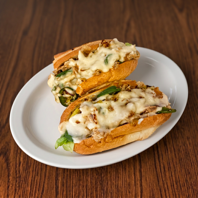 Chicken Cheesesteak Sub.